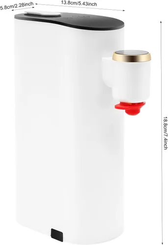 Miniatura 9 de Dispensador de agua caliente instantáneo, mini dispensador de agua caliente portátil de escritorio para viajes, máquina de agua mineral embotellada