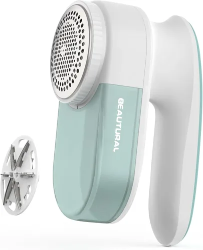 Miniatura 9 de BEAUTURAL - Afeitadora de pelusa de tela y removedor de pelusa, desfuzzador de suéter con 2 velocidades, 2 cuchillas de acero inoxidable