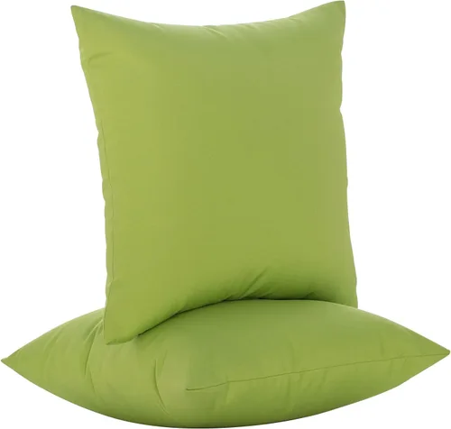 Miniatura 20 de JMGBird Almohadas impermeables para exteriores de 18 x 18 pulgadas para muebles de patio, cama, sofá y sofá Almohadas de exterior con inserto