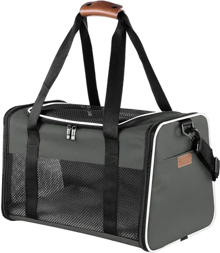 Miniatura 8 de Transportín para Gatos - Transportín Portátil Plegable para Perros y Mascotas, Bolsa para Mascotas de Lados Suaves hasta 15 Libras, Transportín