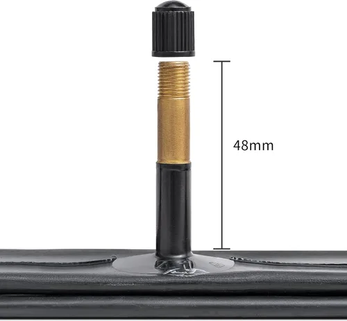 Miniatura 8 de 2 tubos de grasa para bicicleta eléctrica de 26 x 3.0, 26 x 3.0/3.5 AV48MM válvula Schrader 76/89-559, tubos interiores de bicicleta gruesa