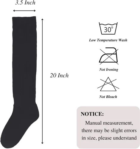 Miniatura 5 de Intgoodluckycc Calcetines holgados para mujer, calcetines gruesos apilados