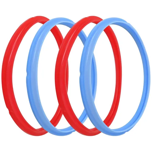 Miniatura 8 de 4 anillos de silicona de repuesto para juntas de 5 y 6 cuartos de galón, piezas de accesorios, transparentes (actualizados)