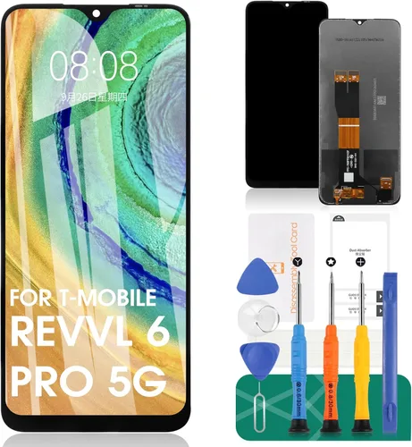 Para T-Mobile REVVL 6 Pro 5G 6.82 "Reemplazo de pantalla para T-Mobile REVVL 6 Pro 5G Pantalla LCD Digitalizador Pantalla táctil Reemplazo Asamblea