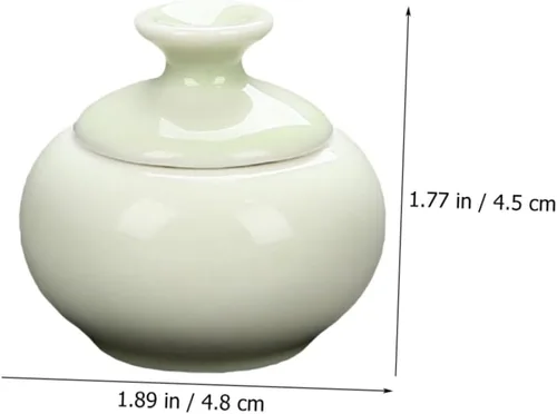 Miniatura 8 de Tarro de cerámica para crema facial de 3 piezas, contenedor de viaje para cremas y maquillaje, tarro de almacenamiento para cuidado de la piel