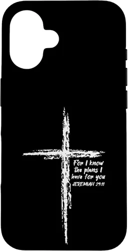 Miniatura 32 de Cross I Know The Plans Verse Bible Jesus God - Funda de regalo cristiana para iPhone 17