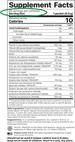 Miniatura 2 de Suplemento Jigsaw Health Electrolyte Supreme, delicioso sabor a bayas, amplio espectro de electrolitos + oligoelementos, 60 paquetes de polvo, Value