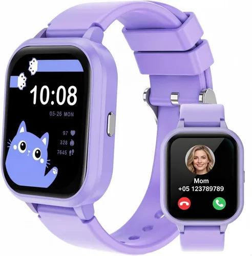 Miniatura 10 de Reloj inteligente para adolescentes y niños, 1.8 pulgadas IP68 para niños y niñas, seguimiento de actividad física, uso dual independiente