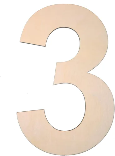 Miniatura 35 de Símbolo de madera de 12 pulgadas &, letra grande de madera sin terminar de 1/4 de pulgada de grosor para manualidades de bricolaje, decoración
