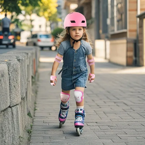 Miniatura 8 de Casco de bicicleta para niños de Banzk, para edades 3-5-8-14+, para niñas y niños, casco con rodilleras, coderas y muñequeras, ventilación, #4 Azul