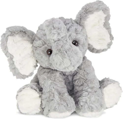 Bearington Dinky Elefante de Peluche Animal Relleno - Elefante Bebé Suave de 11" con Orejas Caídas y Cuerpo Abrazable - Adorable Juguete de
