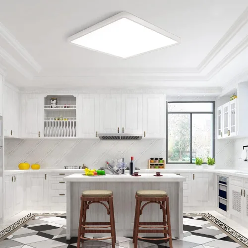 Miniatura 3 de Paquete de 2 luces LED de techo empotradas de 12 pulgadas y 24 W, luz de techo LED cuadrada de 5000 K, luz de techo LED plana de 3200 lm