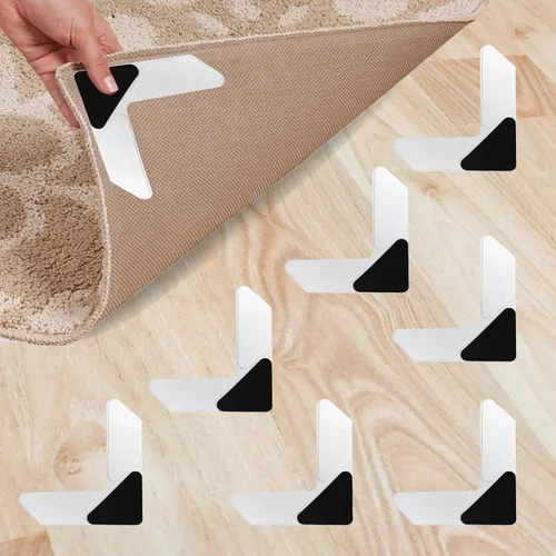 Miniatura 8 de StepNGrip Agarradores de Esquina para Alfombras Paquete de 4 - Aplana los Bordes para Mantener las Alfombras en su Lugar - Impide el Curvado