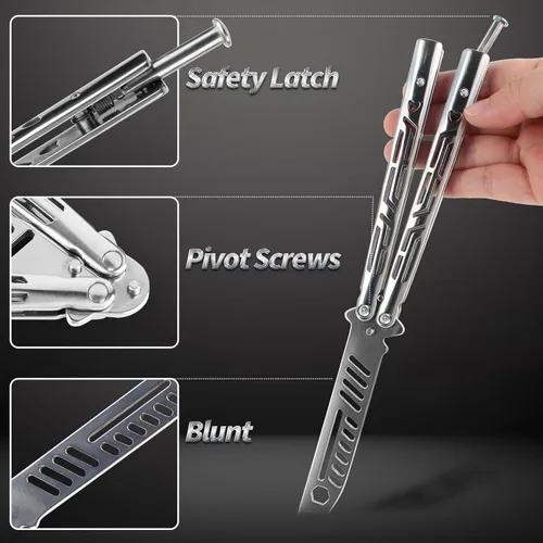 Miniatura 5 de Herramienta Plegable de Acero Inoxidable con Acabado Plateado – Duradera y Fácil de Usar para Manipulación Diaria