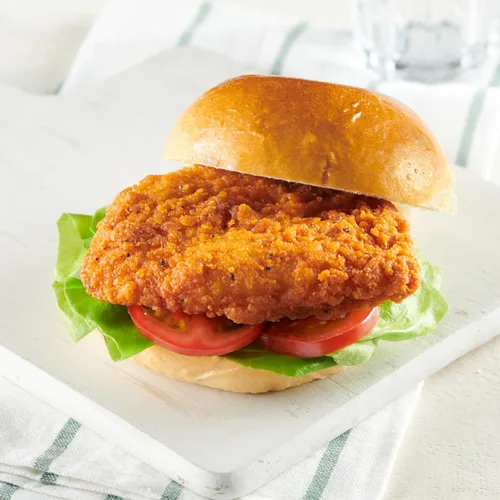 Miniatura 3 de Just BARE Filetes de pechuga de pollo ligeramente empanados y picantes Totalmente cocinados 22 G de proteína Congelados 1.50 LB