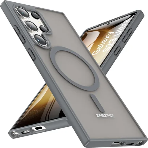 Miniatura 36 de OWKEY Funda magnética para Samsung Galaxy S23 de 6.1 pulgadas, para Magsafe con protector de pantalla, protección de grado militar, a prueba