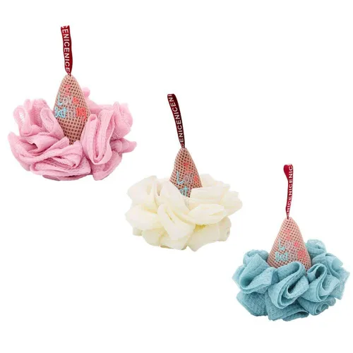 Pelotas de baño de helado para niños, esponja de ducha para baño, limpiador corporal, depurador, esponja exfoliante para la piel, accesorios de baño