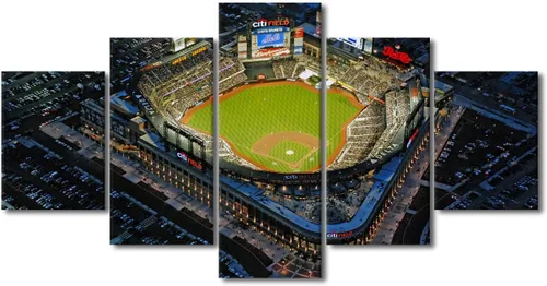 Miniatura 47 de Arte para pared, lienzo para estadio deportivo, arte para pared, diseño de campo de Wrigley en Chicago, pinturas de Chicago, impresiones sobre