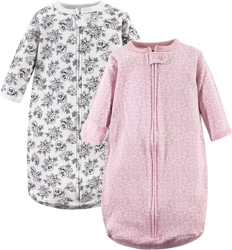 Hudson Baby Saco de dormir unisex de algodón con manga larga para bebé, saco, manta Toile