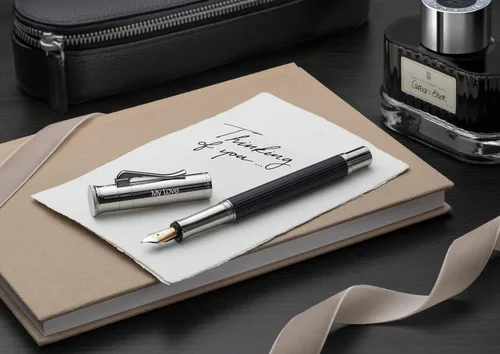 Miniatura 5 de Graf von Faber-Castell Pluma estilográfica mediana clásica plateada platino - Ébano