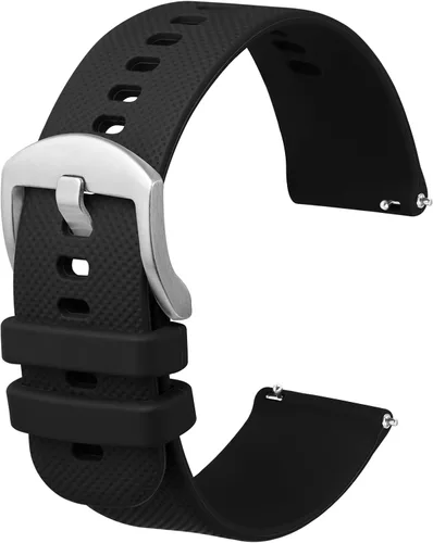 Anbeer Correa de reloj de silicona de 0.630 in, 0.709 in, 0.787 in, 0.866 in, 0.945 in, 0.748 in y 0.827 in, correas de reloj de goma de liberación