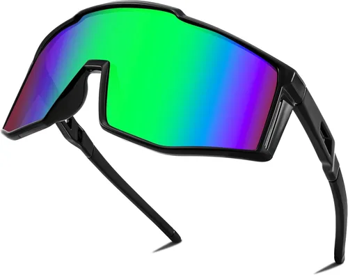 Miniatura 10 de FEISEDY Gafas de sol deportivas para jóvenes, adolescentes y adultos, gafas de sol para ciclismo, béisbol y tenis, gafas de sol para hombres y rojo