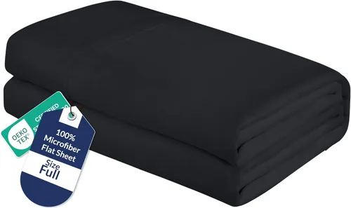 Miniatura 65 de Royale Linens Sábana Plana King – Sábanas Planas de Microfibra Cepillada Ultra Suave 1800 Solamente – Sin Arrugas y Resistente a las Manchas – Gris