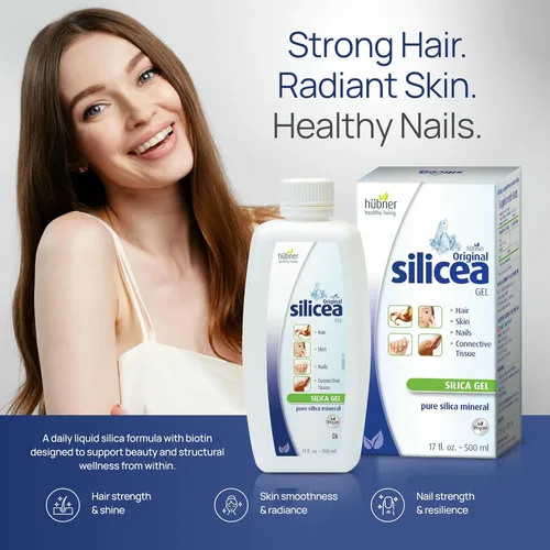 Miniatura 2 de Hübner - Gel de sílice original de 17 fl oz / 16.9 fl oz, paquete de 4, para cabello, piel, uñas y tejido conectivo, fórmula de gel de sílice