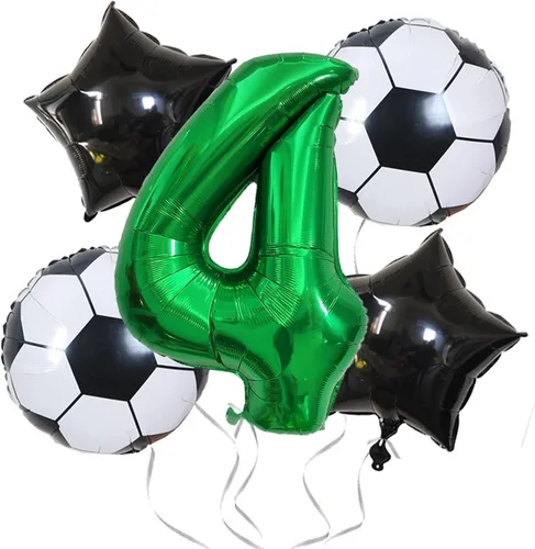 Miniatura 5 de Globos verdes de fiesta con el número 4, globo grande de 40 pulgadas para juegos del día de San Patricio, decoración de cumpleaños, suministros