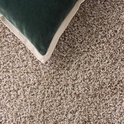 Miniatura 6 de SAFAVIEH Alfombra de área de 8x10 pies - Colección Athens Shag - Grande - Beige, no desprende pelusa y fácil de limpiar, ideal para sala de estar