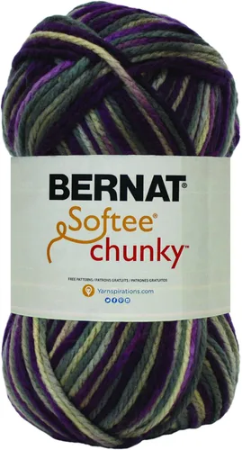 Miniatura 14 de Ovillo sólido Bernat Softee Chunky, Acrílico, Rojo Berry, Paquete de 1