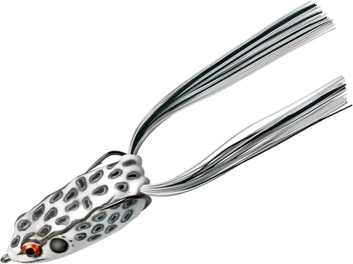 BOOYAH Pad Crasher Topwater Bass Pesca Hueco Cuerpo Rana Señuelo con ganchos sin malas hierbas