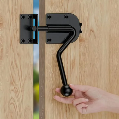 Pestillo de puerta de perno deslizante con gancho resistente, perno deslizante para puerta, cerrojo de cerca, cierre de puerta de diseño ergonómico
