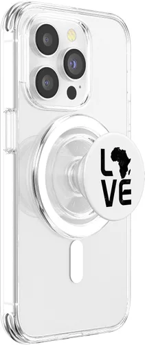 Miniatura 3 de África LOVE African Map Black Pride Etiopía Kenia Nigeria PopSockets MagSafe PopGrip para iPhone