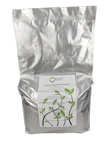 Miniatura 6 de Greenway Biotech, Inc. Fertilizante ferroso de sulfato heptahidrato incluye 20% hierro (Fe) 12% azufre y 100% polvo soluble en agua, fertilizante