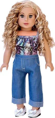 Miniatura 7 de Ultimate Playset – Ropa para muñecas de 18 pulgadas – 6 piezas – Mezcla y combina trajes con zapatos – Traje de baño, falda, blusa, pantalones