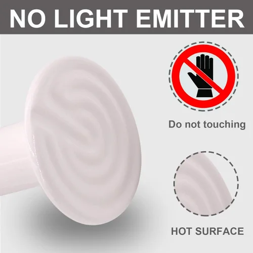 Miniatura 2 de Bombilla de calor para reptiles, 60 W, emisor de calor de cerámica, sin daño, sin luz, lámpara de calentador infrarrojo para gallinero, lagarto