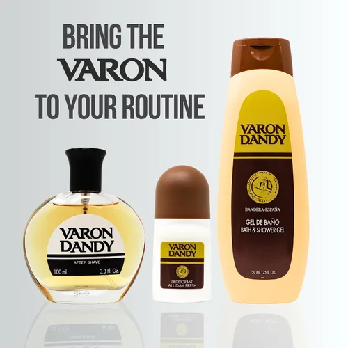 Miniatura 8 de Varon Dandy Eau de Toilette y desodorante Roll-on Set de regalo para hombre, 3.4 fl oz EDT y 1.7 fl oz Roll-on, fragancia clásica y frescura duradera