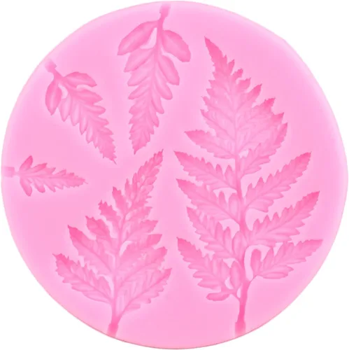 Miniatura 7 de ZiXiang Molde de silicona de hojas tropicales de flamenco, helecho, hojas de Monstera, moldes de fondant para decoración de cupcakes, decoración