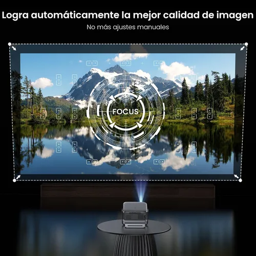 Miniatura 5 de Proyector para exteriores de Google TV con licencia oficial ANSI 2000 4K Full HD, proyector inteligente con WiFi y Bluetooth