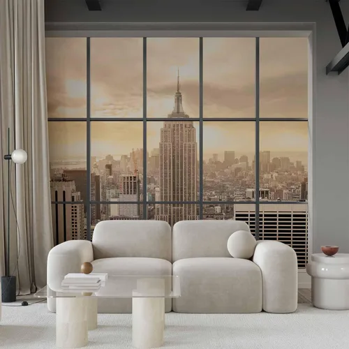 Miniatura 2 de artgeist Mural de pared premium de la ciudad de Nueva York, 216 x 98 pulgadas, papel tapiz fotográfico no tejido, impresión artística, mural