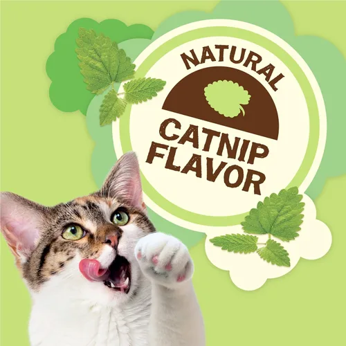 Miniatura 4 de Purina Friskies fabricado en instalaciones de EE. UU., golosinas naturales para gatos, Party Mix Natural Yums sabor a hierba gatera - 20 onzas