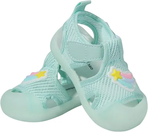 Miniatura 3 de Sandalias de verano para bebé, malla transpirable, suela de goma, antideslizantes, zapatos para exteriores para niños y niñas de 9 a 30 meses