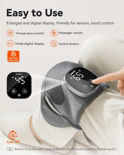 Miniatura 7 de IKEEPFIT Masajeador de rodilla con vibración de calor para aliviar el dolor MAXwarm 5.0 [2026 actualizado] - Rodillera calentada con 5 niveles
