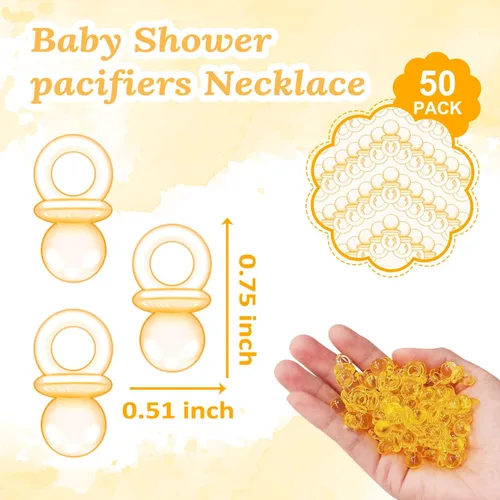 Miniatura 3 de Winnie Baby Shower Games-Winnie Baby ShowerDecoraciones-Pacififer Hunt Baby Shower Juegos-Baby Shower Mini Chupetes para Baby Shower Juego Juego