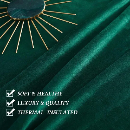 Miniatura 44 de RYB HOME Cortinas opacas de terciopelo para dormitorio, aislamiento térmico, privacidad, luz solar, bloqueo de calor, cortinas lujosas con bolsillo