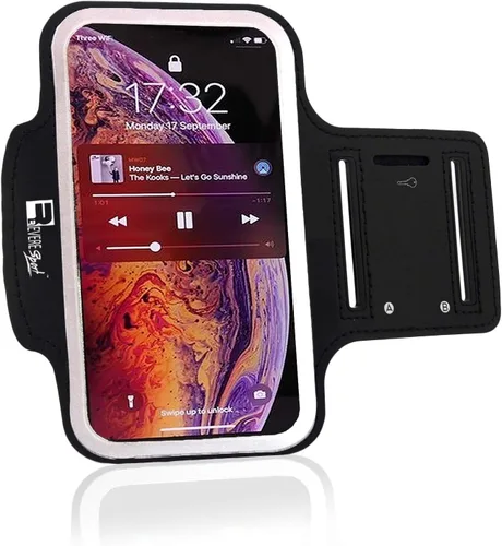 RevereSport Brazalete para iPhone 17/16/15/14/13/12. Soporte para brazo de teléfono para correr, para deportes, entrenamientos de gimnasio y