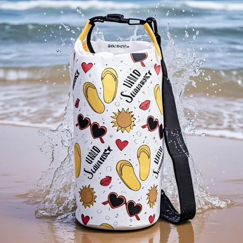 Miniatura 3 de Bolsa seca impermeable, mochila enrollable de 10 L, bolsa seca flotante para kayak, canotaje, natación, senderismo, camping, actividades al aire