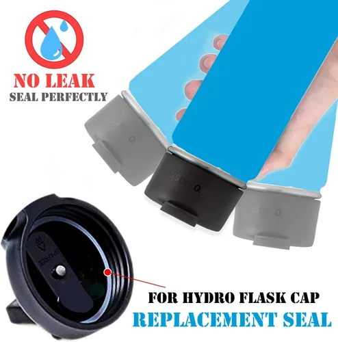 Miniatura 6 de 6 popotes de repuesto y anillos de junta de silicona y 1 funda protectora flexible para botella compatible con botella de agua Hydro Flask de boca