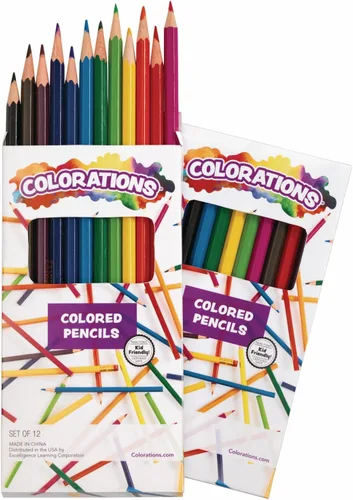 Miniatura 19 de Colorations Lápices de colores: juego de 36, hexagonales de fácil agarre, núcleo de gran tamaño para menos roturas